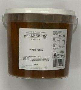 BEERENBERG BURGER RELISH x 2kg (2)