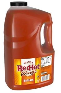 RED HOT BUFFALO WINGS SAUCE FRANKS x 3.8lt (4)