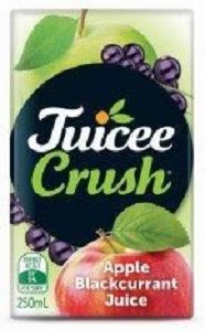 JUICEE CRUSH APPLE BLACKCURRANT JUICE 250ml x 24