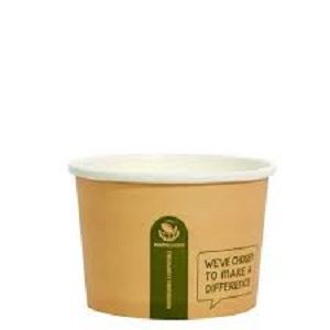 12oz SOUP BOWL HEAVY BOARD PLA KRAFT ENVIROCHOICE x 25 (20)