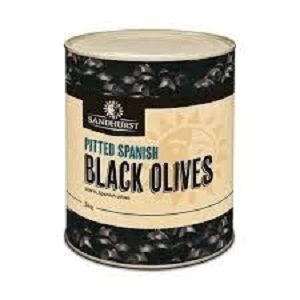 BLACK PITTED SPANISH OLIVES SHURST x A10