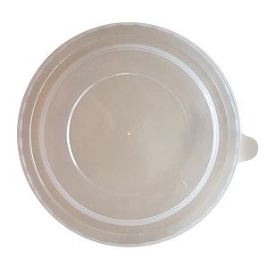 LID SUGARCANE 750,1150ml ROUND CLEAR CAWAY x 50 (8)