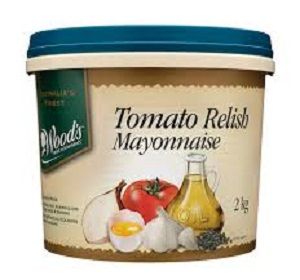 WOODS TOMATO RELISH MAYONNAISE x 2kg (2)