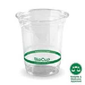 420ml WEIGHTS MEASURES CLEAR CUP BIOPAK x 50 (20)