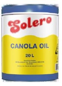 SOLERO CANOLA OIL WITH BUNG x 20lt