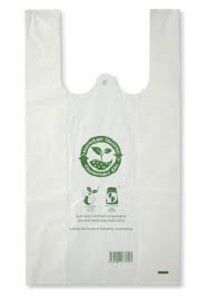 SMALL SINGLET CARRY BAG COMPOSTABLE x 200 (10)