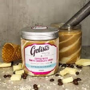 GELATI COFFEE WHITE CHOC SWIRL GELISTA 570ml x 8