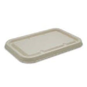 LID SUGARCANE 500,650,750ml RECT CONTAINER  x 50 (8)