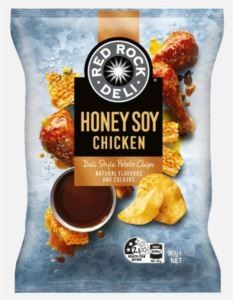 HONEY SOY RED ROCK DELI CHIPS 90g x 12