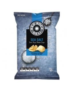 SEA SALT RED ROCK DELI CHIPS 90g x 12