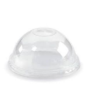 LID DOME SUIT 500ml CLEAR CUP GREEN RING BIOPAK x 100 (10)