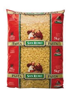 LARGE SHELL PASTA SAN REMO 2 x 5kg