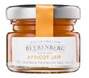BEERENBERG APRICOT JAM PORTION GLASS JAR 30g (60)