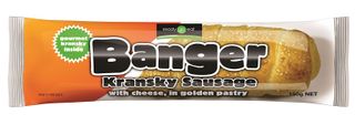 BANGER CHEESE KRANSKY BALFOURS 150g x 18