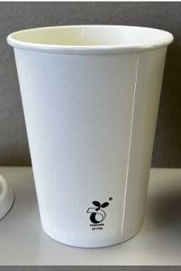 16oz SINGLE WALL WHITE PLA CUP x 100 (10)