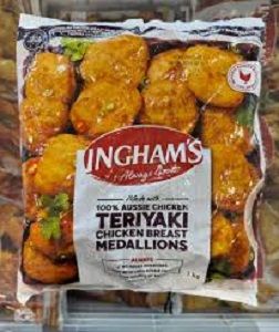TERIYAKI CHICKEN BREAST MEDALLIONS x 1kg (5)