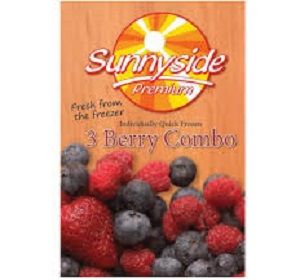 MIXED BERRIES COMBO FROZEN SUNNYSIDE  x 1kg (12)