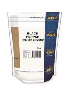 TRUMPS BLACK GROUND PREMIX PEPPER x 1kg (6)