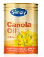CANOLA OIL PURE SIMPLY x 20lt