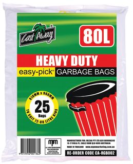 72-80lt GARBAGE BAG HDUTY x 25 (10)