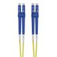 LC-LC OS2 (G657A1) Duplex Fibre Lead, Yellow LSZH Jacket - 1m