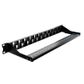 CERTECH 1RU 19" 24 Port Unloaded Staggered Patch Panel, with Rear Support Bar