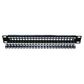 CERTECH 24 Port 19" Cat6A UTP Patch Panel, Complete with 24 x Cat6A Shuttered Keystone Jacks