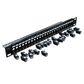 CERTECH 24 Port 19" Cat6A UTP Patch Panel, Complete with 24 x Cat6A Shuttered Keystone Jacks