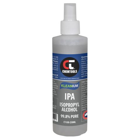 CHEMTOOLS Kleanium™ 99.8% Pure IPA Isopropyl Alcohol - 250ml Spray Bottle **PICK UP ONLY**
