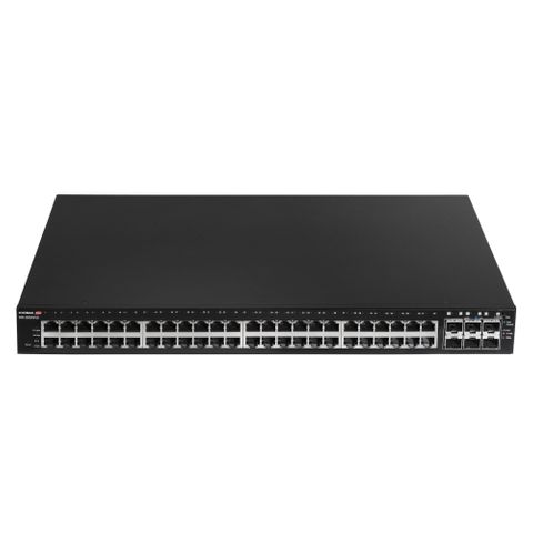 EDIMAX Industrial Surveillance VLAN 48-Port Gigabit PoE+Web Smart Switch w/ 6 10GbE SFP+ Ports