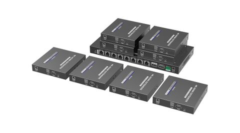 1 x 8 HDMI PoC Extender Splitter over Cat6, 4K@60Hz to 70 Metres