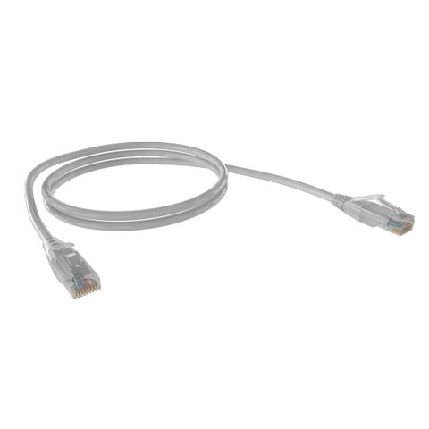 CERTECH Cat6A 26AWG UTP 10G RJ45 Patch Lead, Grey LSZH Jacket, 0.25m