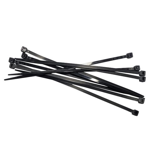 Nylon Cable Tie, 200mm x 4.8mm, 100pc Pack. Black