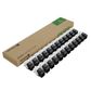 Cat6 RJ-45 UTP Keystone Jack. Black, 180 degrees, 24pc Pack