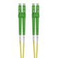 LCA-LCA OS2 (G657A1) Duplex Fibre Lead, Yellow LSZH Jacket - 1m