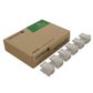 Cat6 RJ-45 UTP Wall Plate Jack. White, 6pc Pack