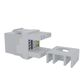 Cat6 RJ-45 UTP Keystone Jack. White, 180 degrees, 24pc Pack