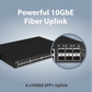 EDIMAX 48 Port Gigabit PoE+ Managed Switch w/ 6 x 10GbE SFP+ Ports, (400W) Long Distance PoE
