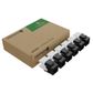 Cat6 RJ-45 UTP Keystone Jack. Black, 180 degrees, 6pc Pack