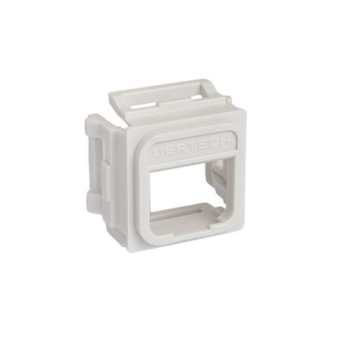 White Bezel for Keystone Jacks to fit Clipsal 40 Series (Iconic Pro Compatible) Plates, 10pc Pack