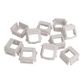 White Bezel for Keystone Jacks to fit Clipsal 40 Series (Iconic Pro Compatible) Plates, 10pc Pack