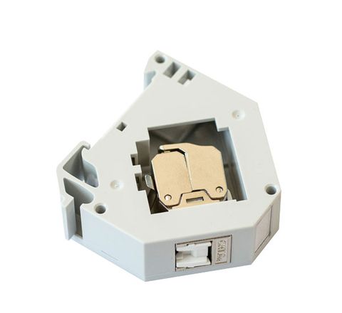 DIN Mount RJ45 Socket. Includes 1 x Cat6A STP Keystone Jack w/ Dust Shutter