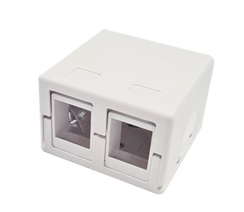 Dual Port Surface Mount Box for Keystone Jacks