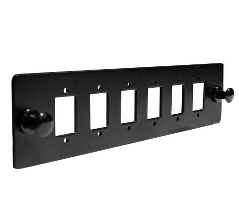 LC Duplex 6 Port Plate for FIBSTRAY, FEWDIN24C, FEW24C, FEW48C