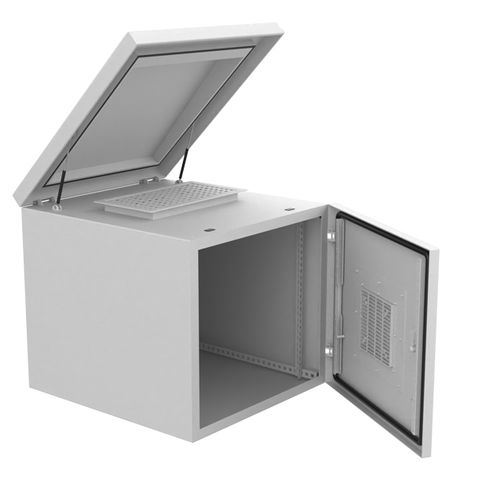 CERTECH 9RU 400mm Deep Outdoor Wall Mounted Rack. IP45 Rated