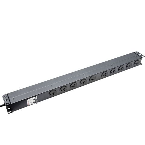 CERTECH Vertical PDU, 10 x 10 Amp 3 Pin Outlets w/ 15 Amp Plug