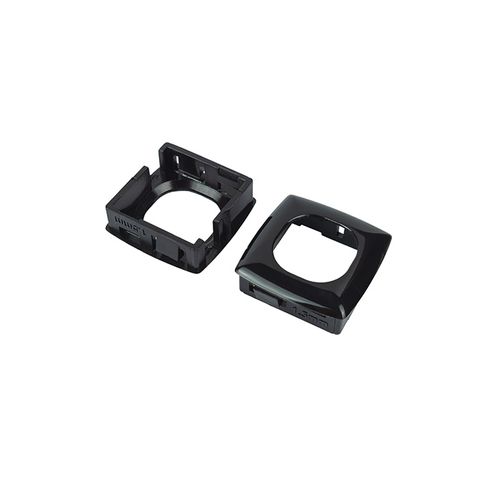 Workstation Bezel 1.5mm Thick to suit Australian Style Jacks, 10pc Pack, Black