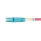 LC-LC OM4 Duplex Fibre Lead, Red LSZH Jacket - 3m