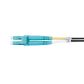 LC-LC OM4 Duplex Fibre Lead, Black LSZH Jacket - 5m