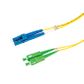 LC-SCA OS2 (G657A2) Duplex Fibre Lead, Yellow LSZH Jacket - 3m
